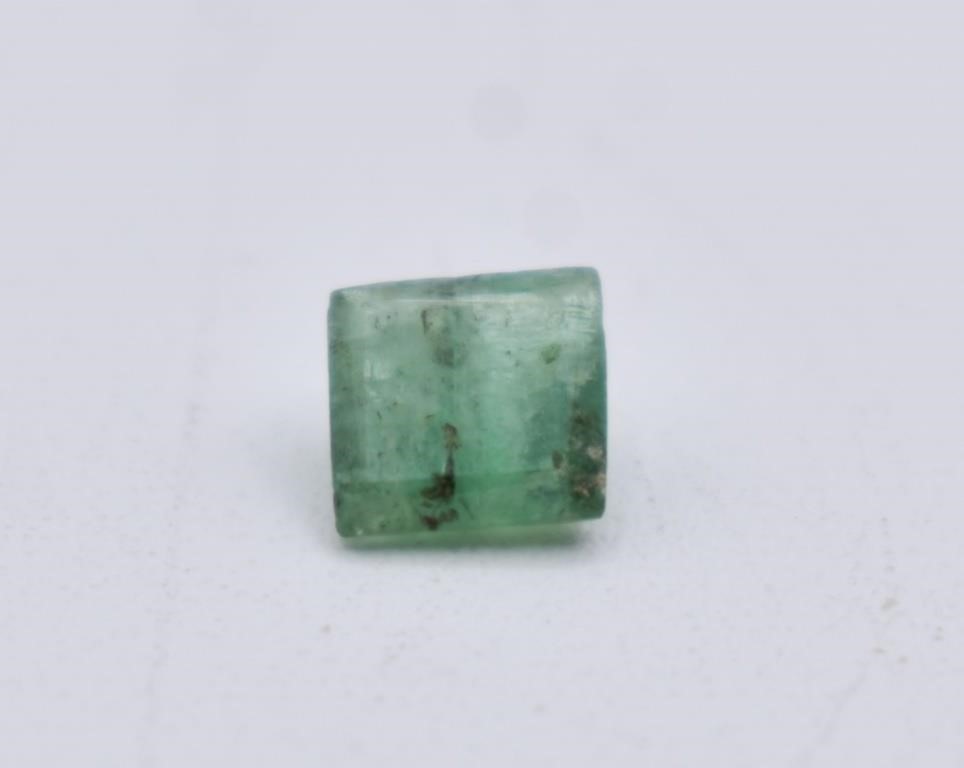 Square-Cut Emerald Gemstone