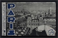 Antique Paris Souvenir Postcard Book