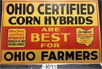 24x36 Ohio Certified Corn Hard Cardboard Sign