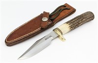 Vtg Randall Model 8-4 Trout & Bird Knife w/ Sheath