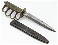WW1 US Model 1918 AU Lion Cast Brass Knuckle Knife