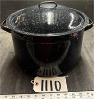 13" Enamelware Pot with Lid with Canning Rack