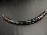 Juvenile wooly mammoth tusk restored  with beautif