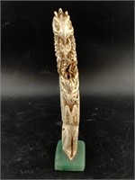 Michael Scott mammoth ivory totem pole carved in T