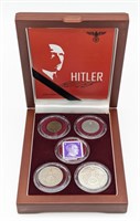 WW2 German Five Piece Coin & Stamp Box Set