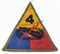 WW2 US 4th Armored Division Shoulder Patch