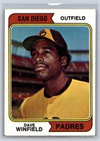 1974 Topps Baseball #456 Dave Winfield RC EX