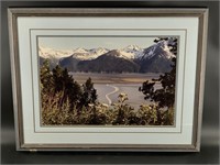 Double matted and framed photo of Cook Inlet, 20.5