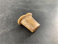 Ancient ivory labret plug  1 1/8" long