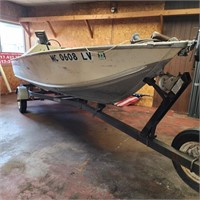 14' Sea Nymph pike attacker with motor and trailer