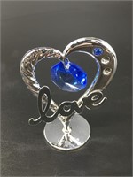 24 Kt gold plated Franklin Mint heart "Love" from