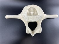 Whale vertebrae mask 16.5" wide