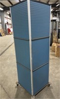 Blue Rolling Peg board Tower