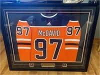 Framed Connor McDavid Autographed Oilers Jersey