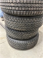 (4) ST225/75R15 tires