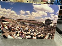 Large racing photo on board