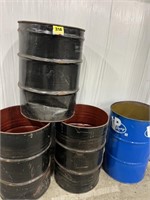 Empty 55 gallon drums