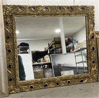 (H) Vintage Mirror 39 1/2” x 34 1/2”