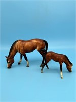 2 Horse Figurine Marked U.s.a. Breyer Molding Co.