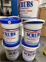 (5) Buckets of Hand Cleaner Towels