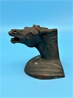 Brass Heavy Metal Horse Head Book End