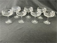 Set Of 7 Champagne Glasses