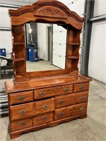 Dresser with mirror (7) drawers