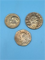 3 Foreign Coins