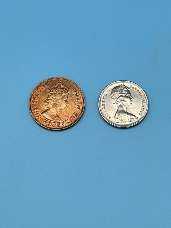 2 Foreign Coins