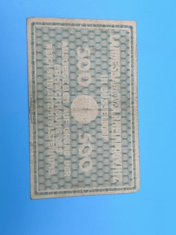 Foreign Paper Money - Germany 1922