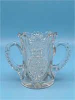 American Brilliant Cut Scalloped Crystal Vase