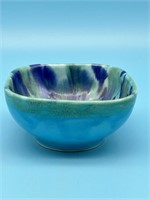 Beautiful Blue And Green Pottery Bowl Dryden