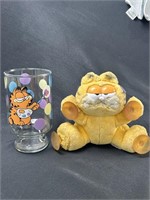 Garfield By Jim Davis Glass , Stuffed Garfield