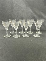 Vintage Stemmed Parfait Glasses