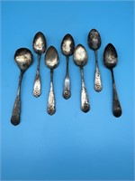 Lot Of 7  Marked 8305 Vintage Spoons
