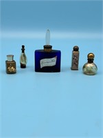 Lot Of 5 Antique Perfume Bottles