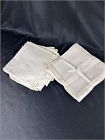 White Linen Vintage Napkins