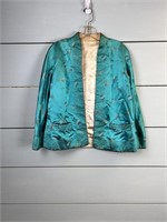 Oriental Rayon Jacket - Green With Embroidery