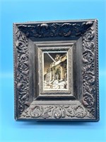 Ornate Picture Frame With Antique Photo