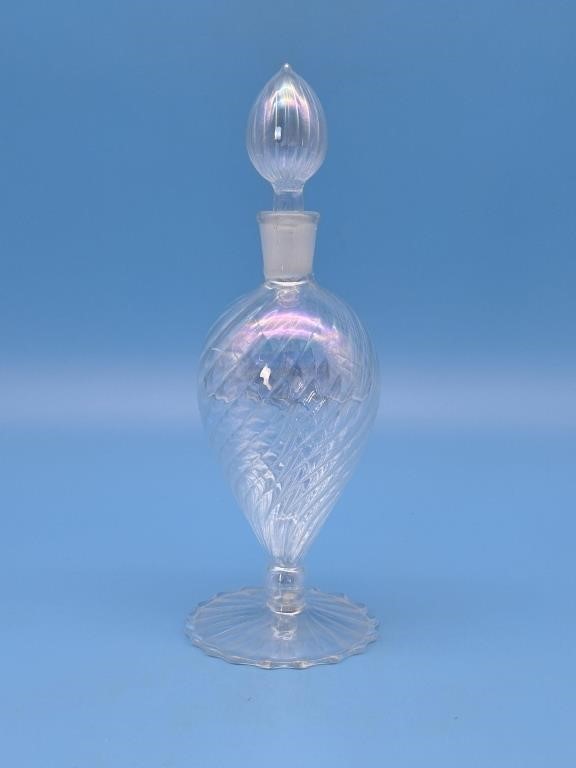 Iridescent Glass Perfume Vanity Bottle