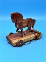 Cedar Wooden Horse Toy