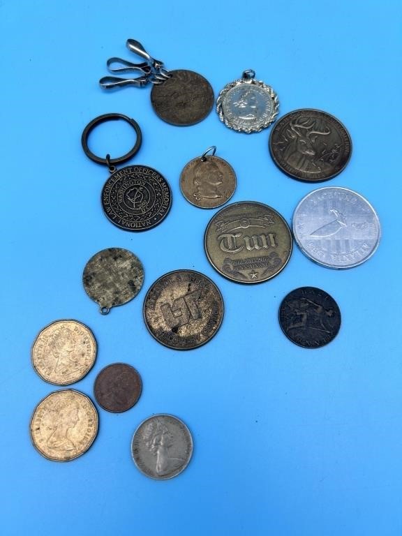 Misc. Coins , Pendants And Key Chains