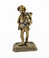 Bronze Man Figural Matchstick Holder