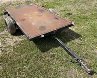 (BA) 98”x52” Single Axle Homemade Trailer