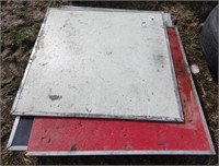 (II) Pallet: Assorted Ramp Door 48"