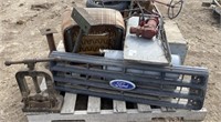 (AG) Pallet: Ford Grill, Mailbox, Armstrong Vise,
