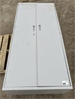 (BM) Metal Storage Locker, 80.5”x36”x18”