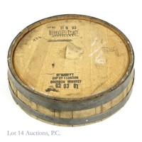 Buffalo Trace Barrel Head + Top Wall Advertisement