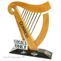 Guinness Harp Lager Advertising Harp - 42.75" Tall