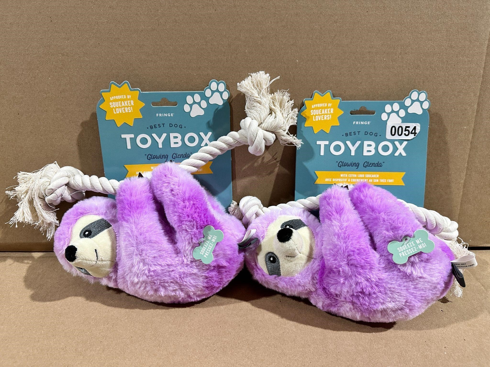 Lot of 2 new toybox sloth dog toys msrp $13 each